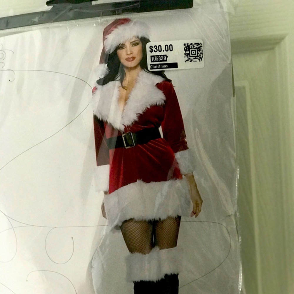Sexy cute Santa costume (brand new )